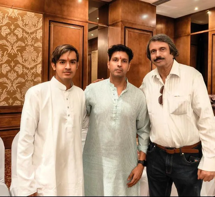 Show must go on !! 'Late' Dheeraj Kumar's son Ashutosh Kochar and nephew Inder Kochar will ensure that Creative Eye Show Goes On ! with sr. journalist Chaitanya Padukone (right)