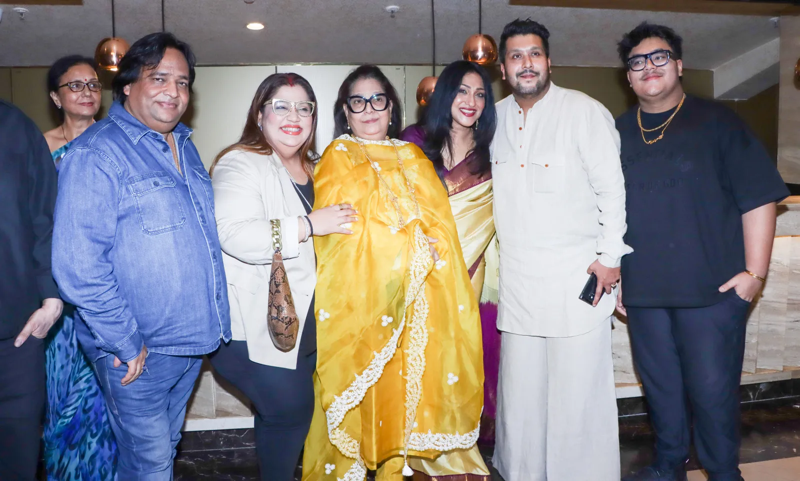  Govind Bansal, Reema Lahiri Bansal, Chitakshi Lahiri, Rituparna Sengupta with Bapa Lahiri and Rego B