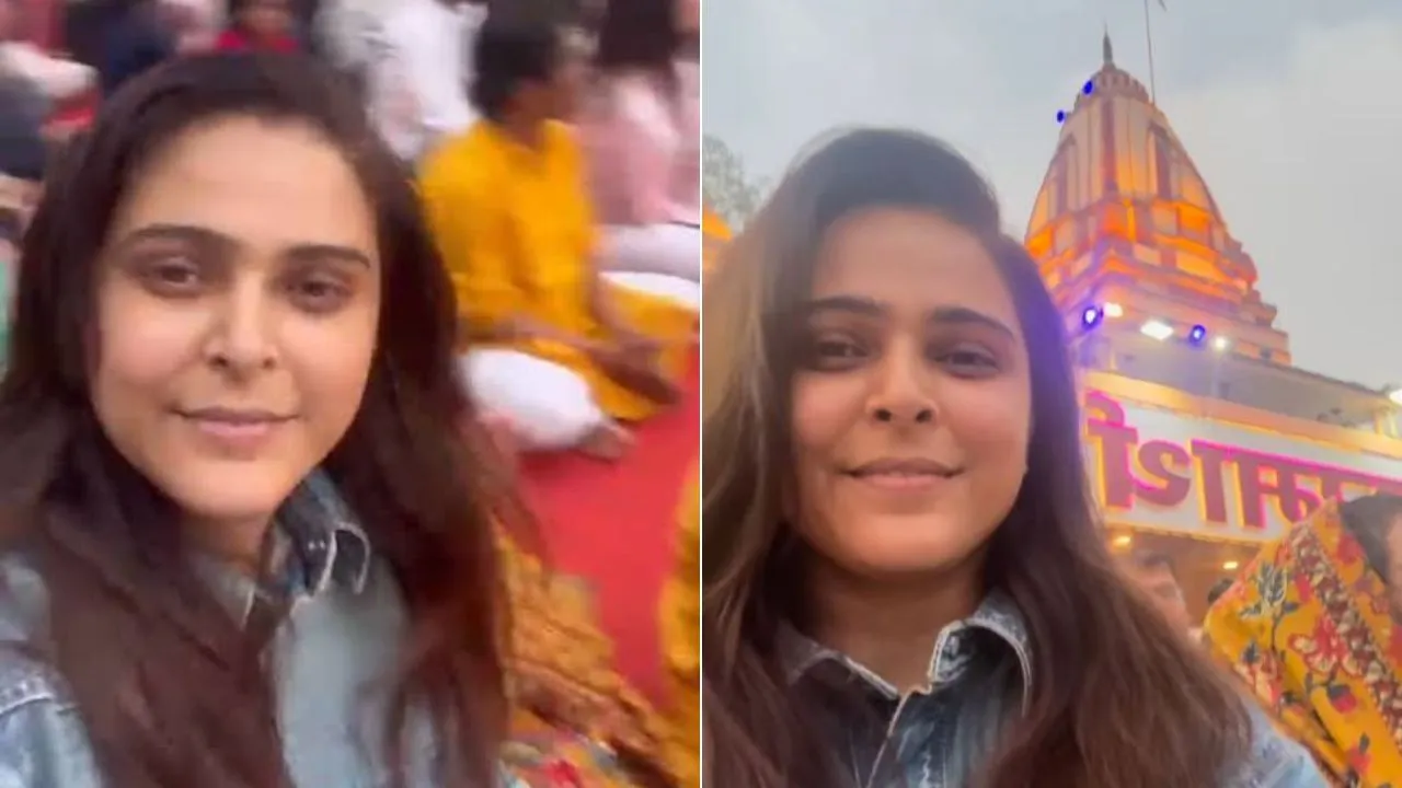 Madhurima Rishikesh Trip Ganga Aarti Moments