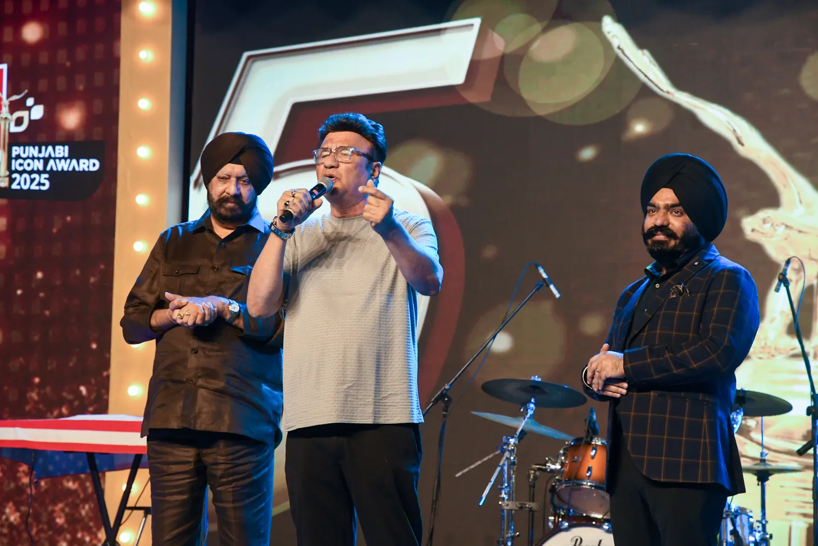 G.S. Bawa with Anu Malik