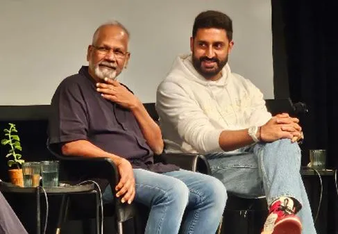 Mani Ratnam with abhishek bachchan