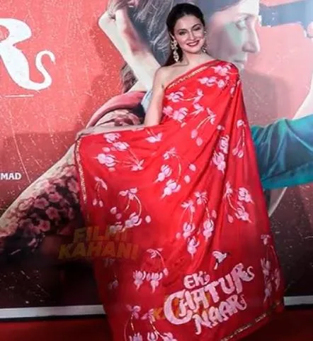 Divya Khosla’s Unique Saree Look