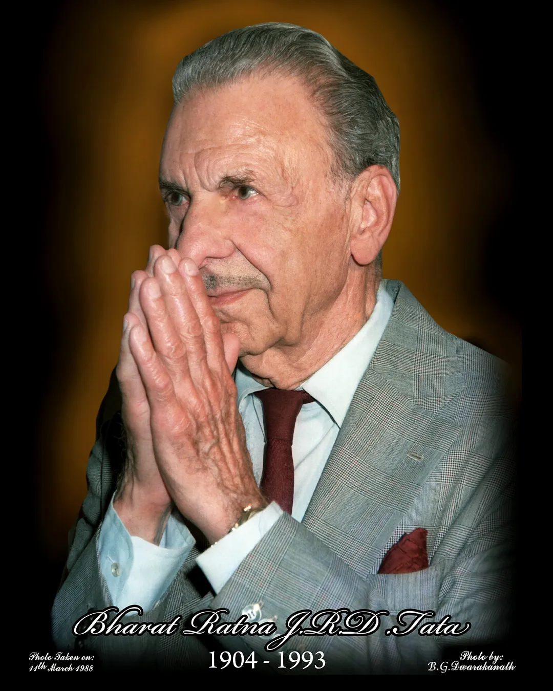 Bharat Ratna recipient, J.R.D. Tata