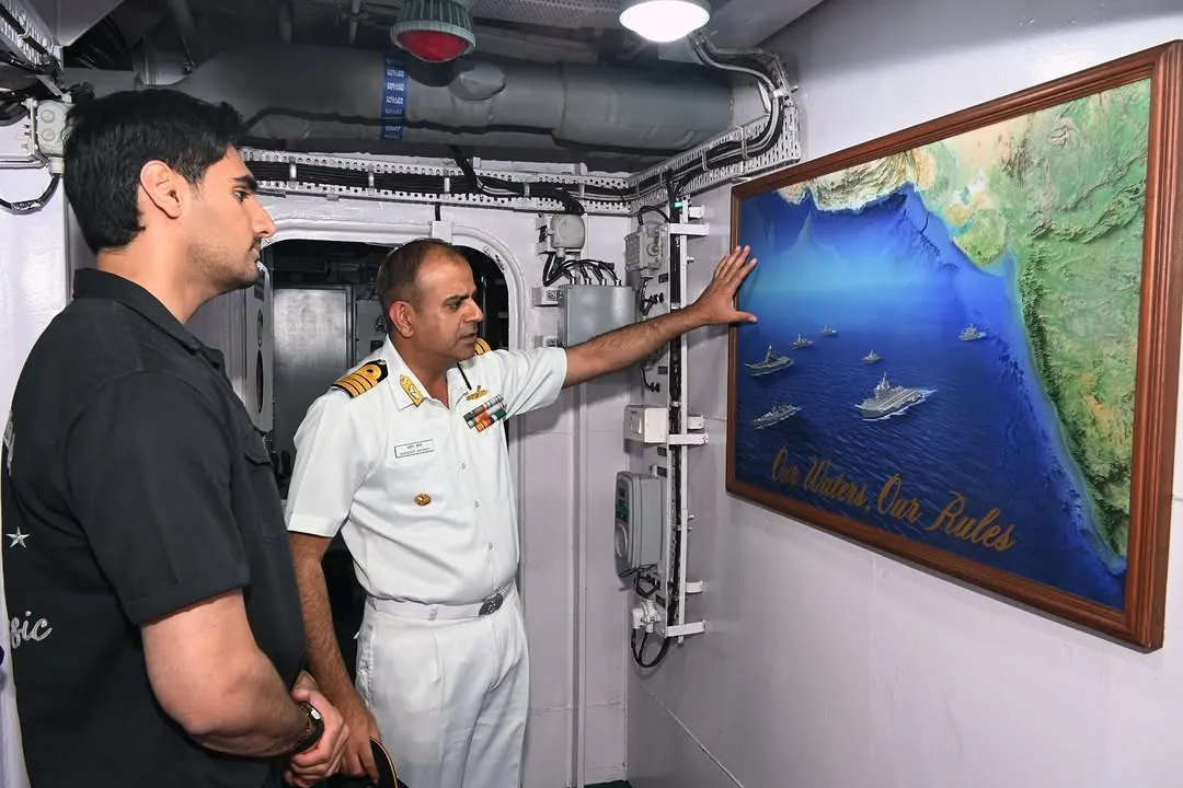 Ahan Shetty Praises Indian Navy After INS Surat Visit