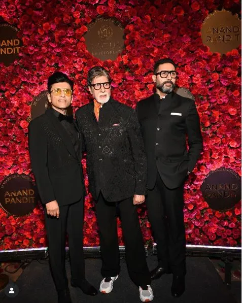 Anand Pandit with Amitabh and Abhishek Bachchan