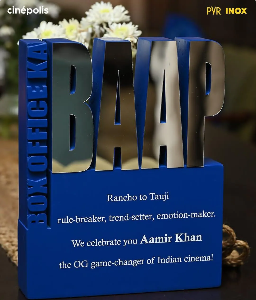 Box Office Ka Baap trophy for game-changer Aamir Khan