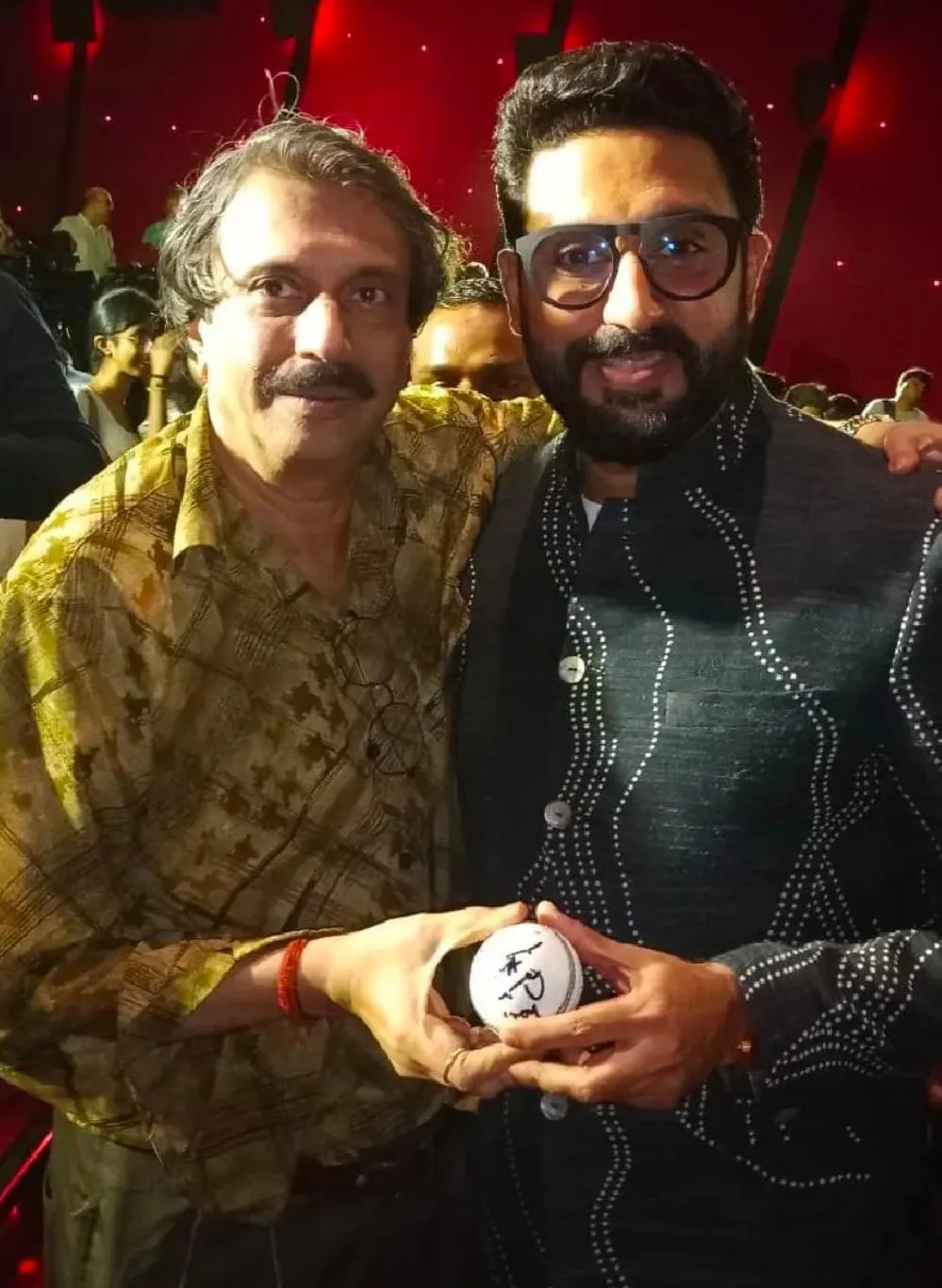 Abhishek Bachchan ( right) with Chaitanya Padukone at recent event