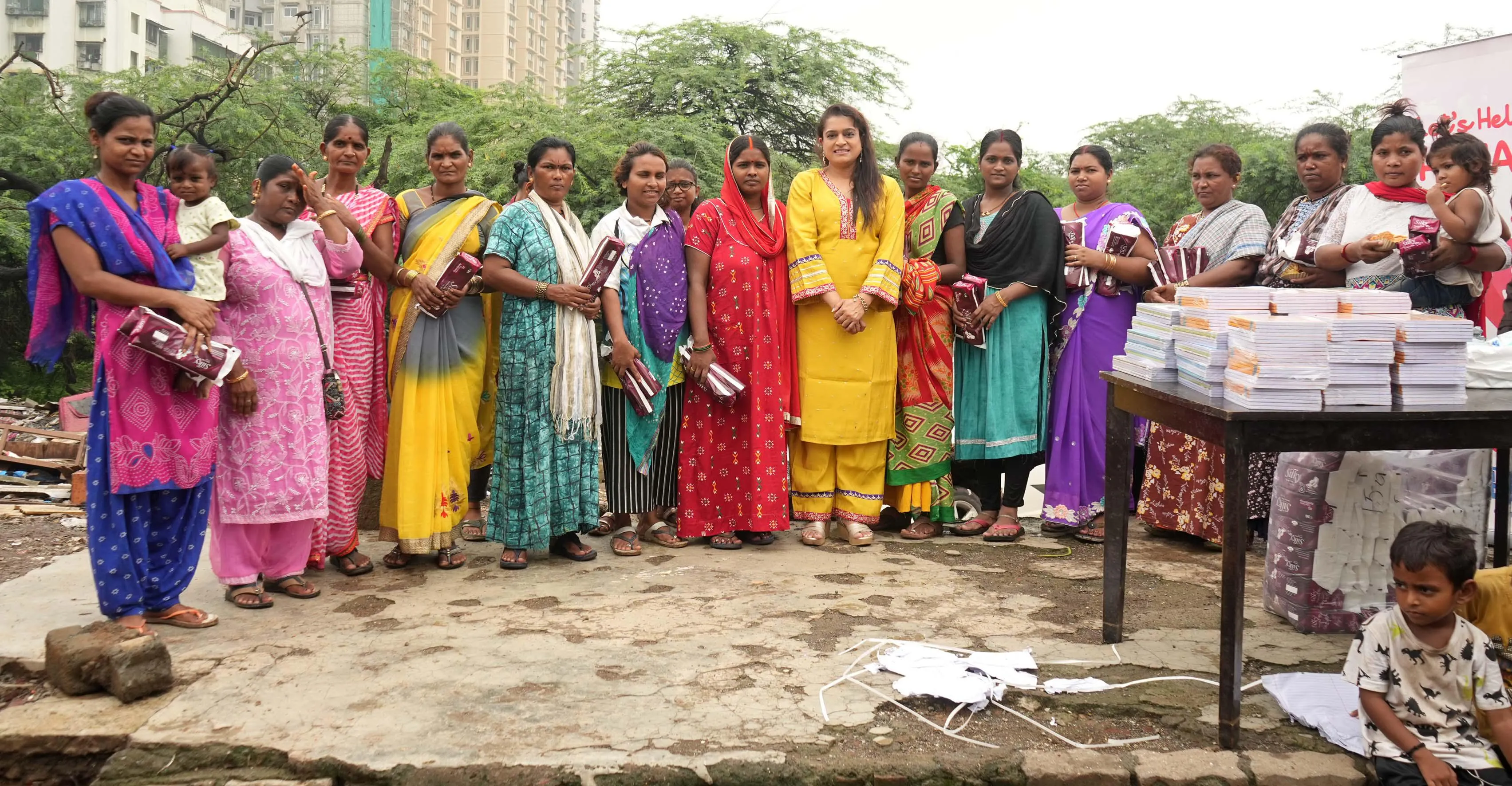 Ekta jain with ladies