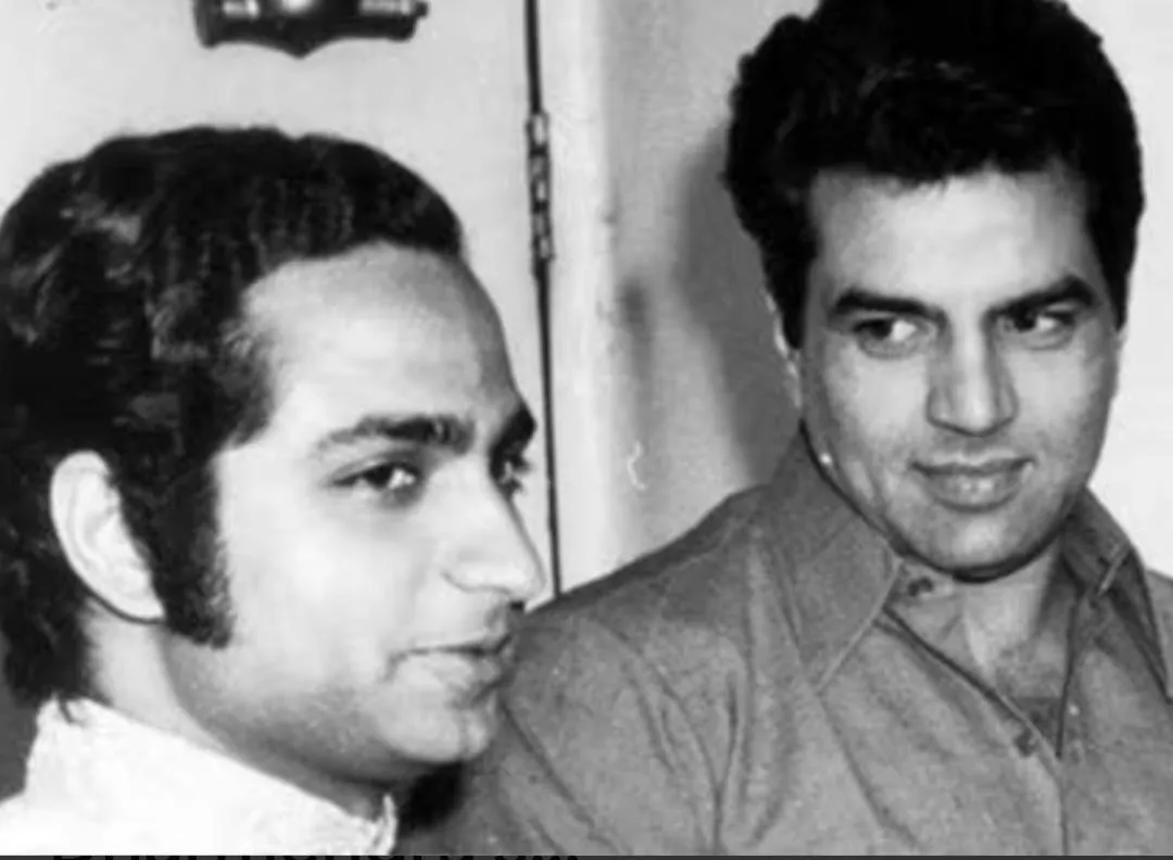 Ramesh Sippy with Dharam-jee