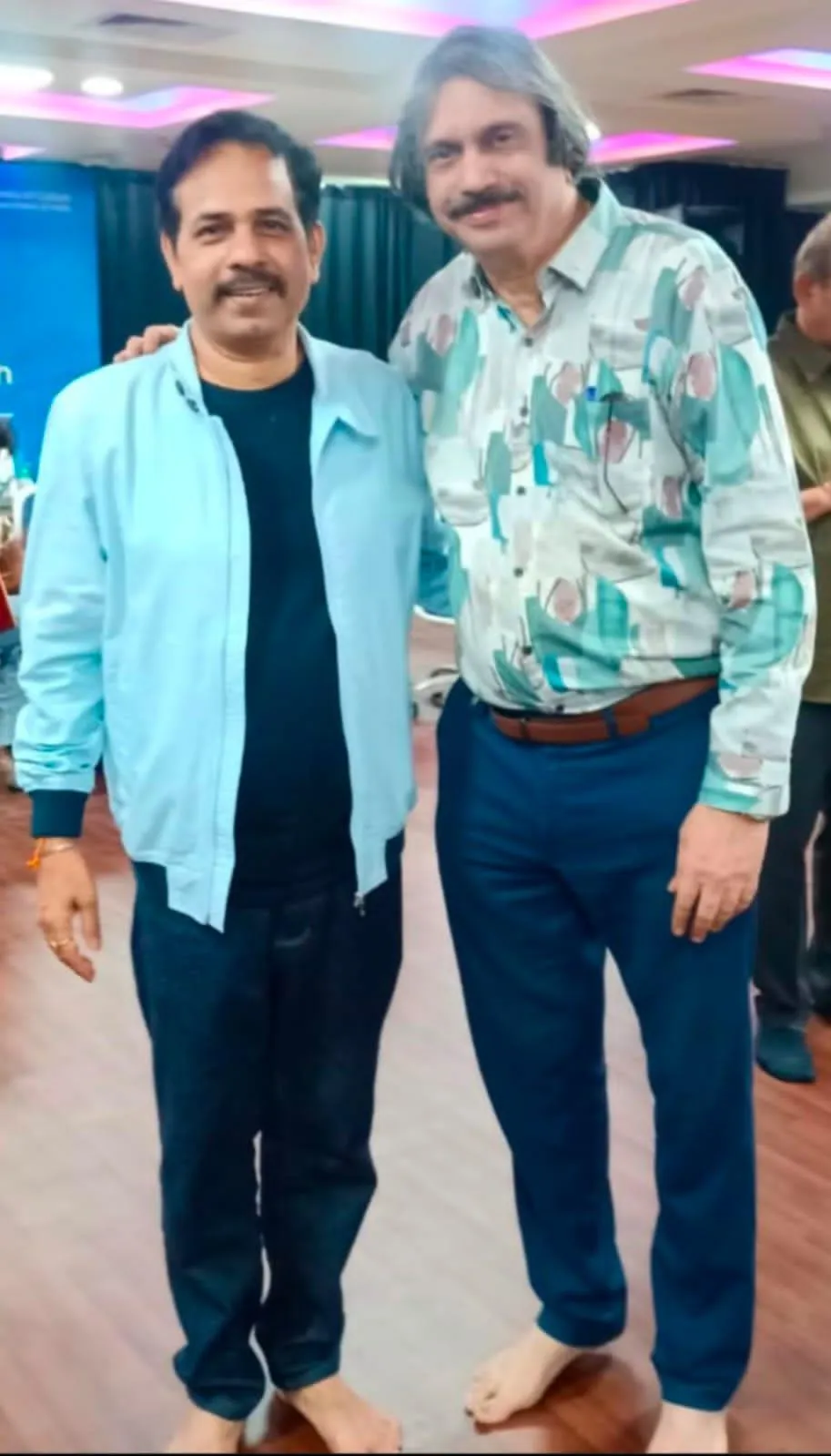 NSD Director Mr Chittaranjan Tripathy with sr journalist Chaitanya Padukone