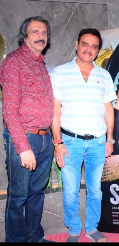 Karan Razdan with sr journalist Chaitanya Padukone
