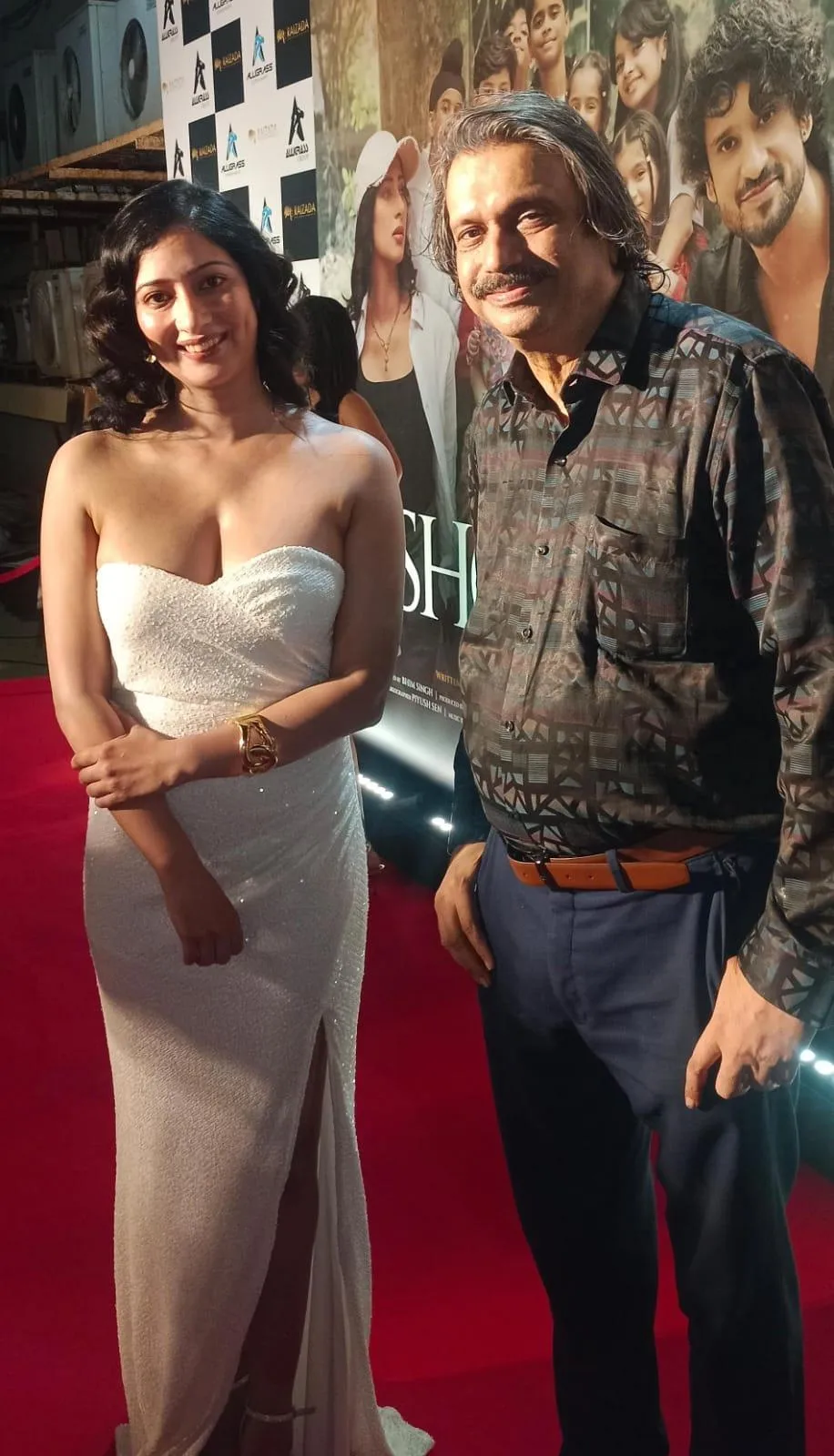 Niharica Raizada with sr. film journalist Chaitanya Padukone