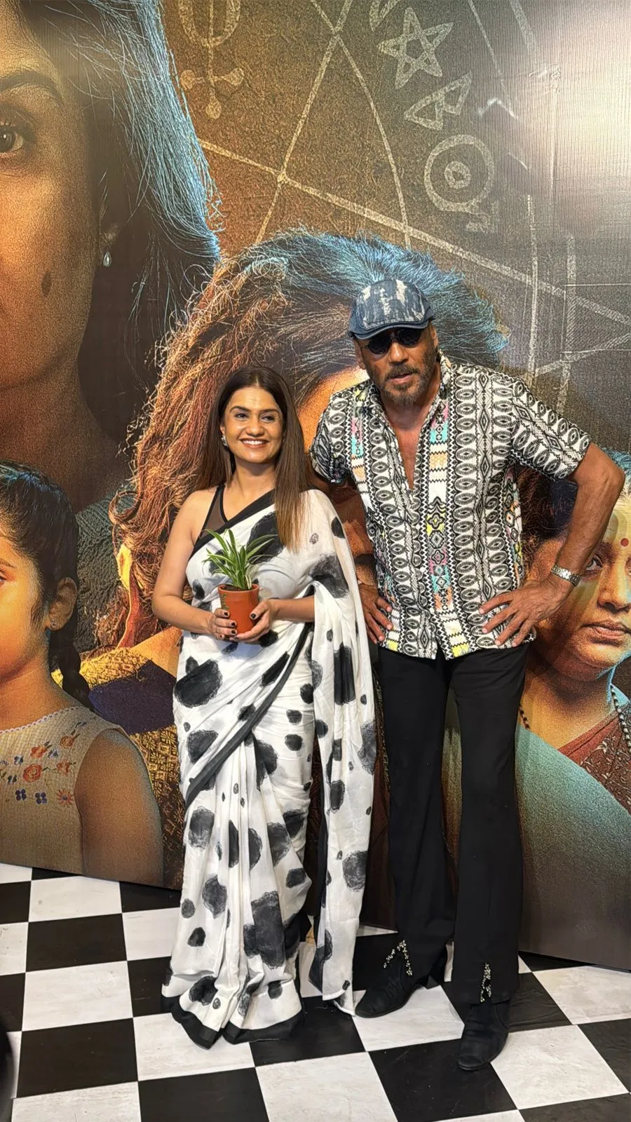 Amruta Subhash with jacky shroff