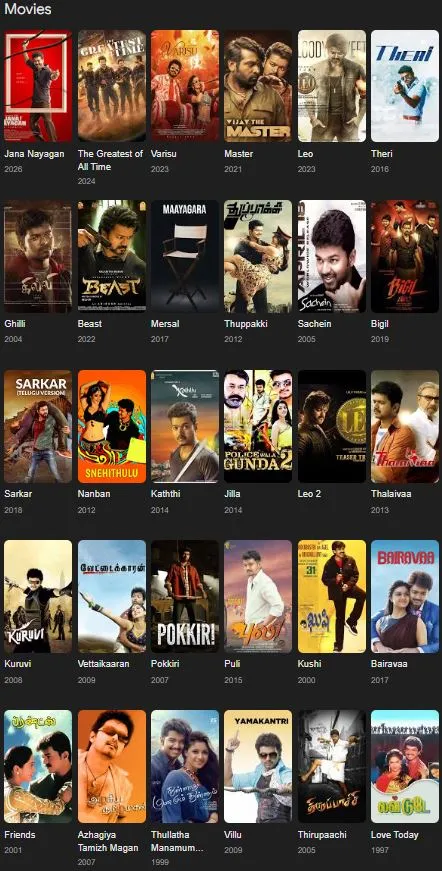 Vijay filmography