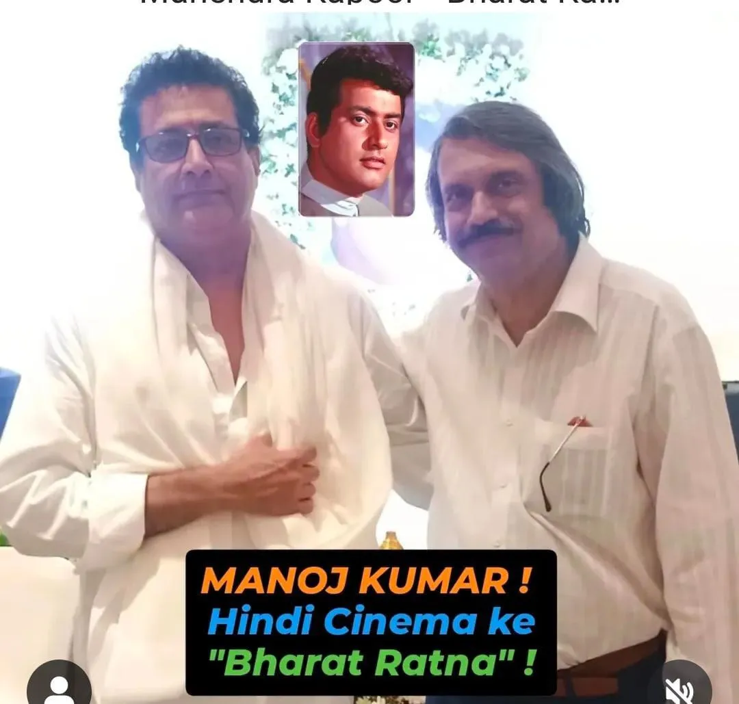 Kunal ( Manoj Kumar) Goswami with sr journalist Chaitanya Padukone at Prayer Meet