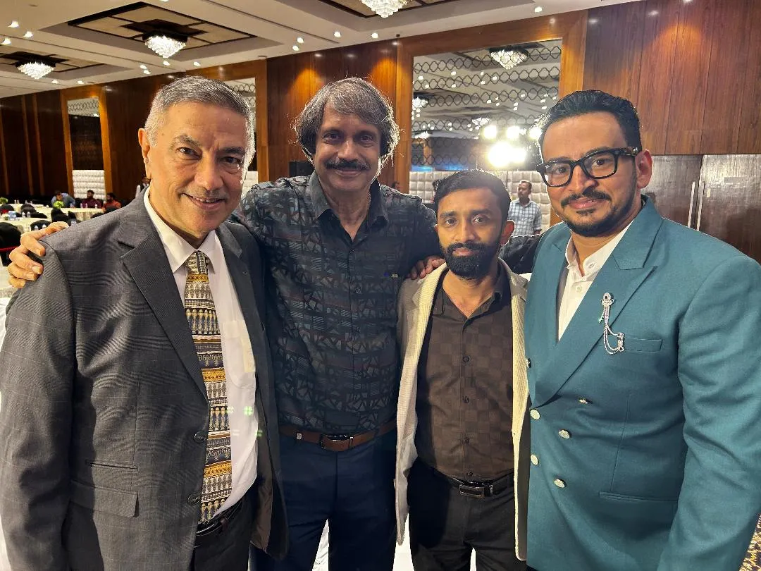 Suneel Darshan, Chaitanya Padukone, a guest and Rahul Shukla