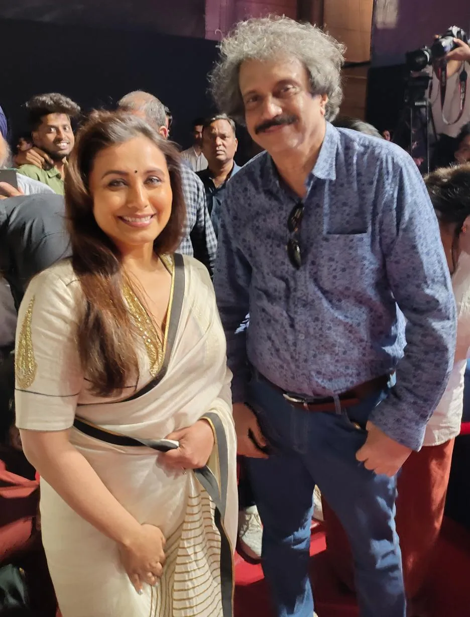 Rani Mukerji welcomes journalist Chaitanya Padukone at YRF Studios