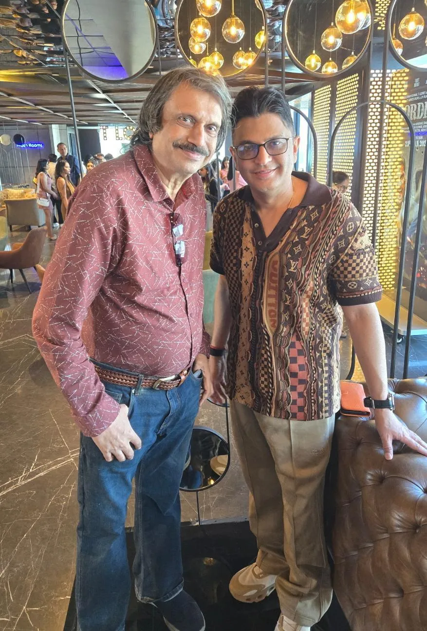 Border-2 Co-Producer-T-Series M.D- Bhushan Kumar with ( left) sr journalist Chaitanya Padukone