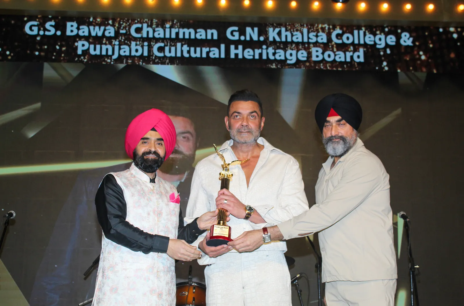Charan Singh Sapra with Bobby Deol