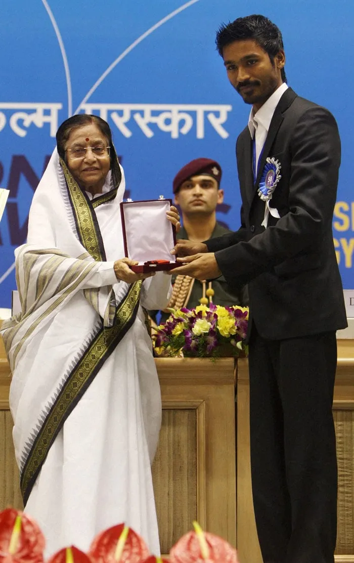 Dhanush at 58th National Film Awards