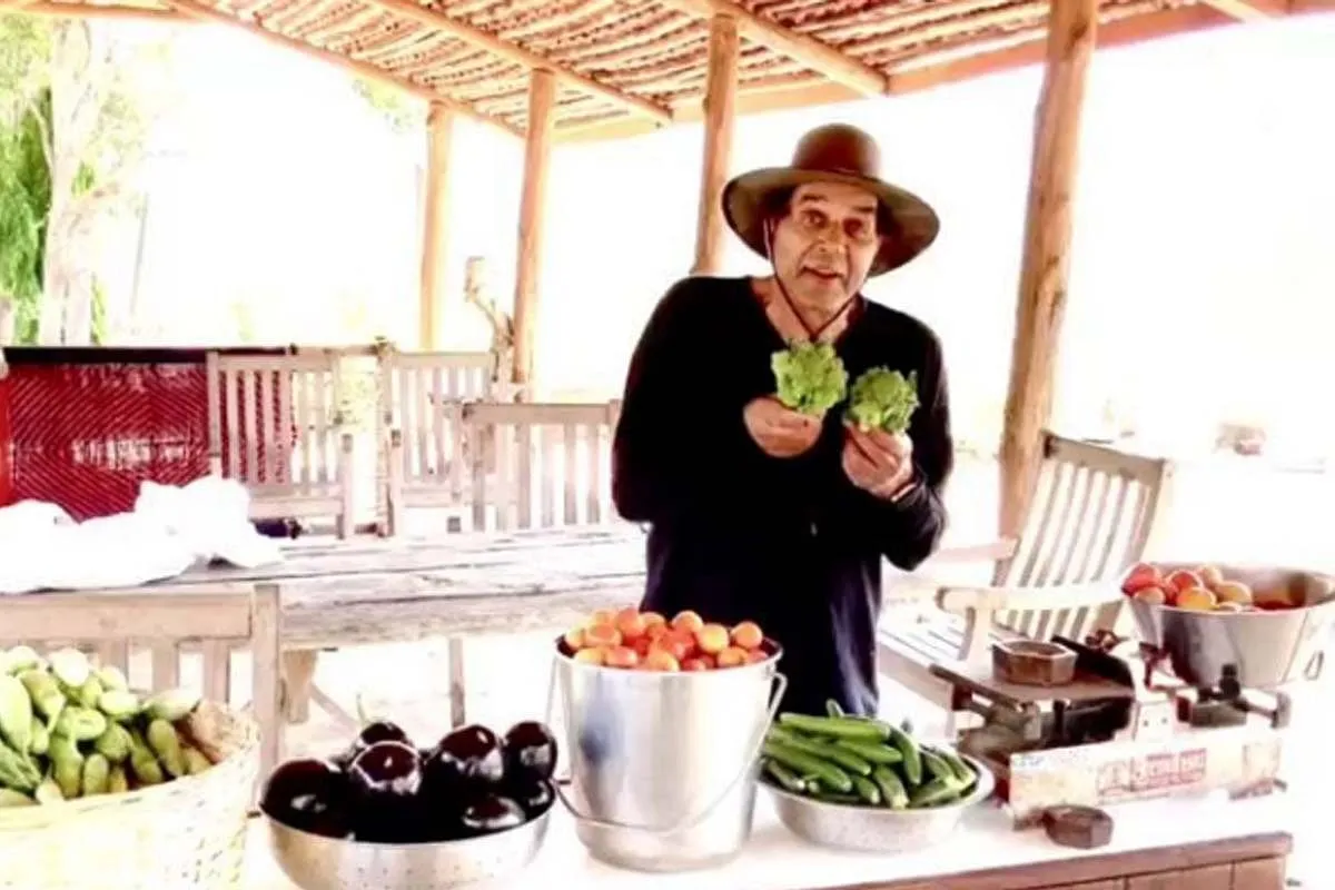 Veteran actor Dharmendra is often seen tending to his farm at his Lonavala farmhouse