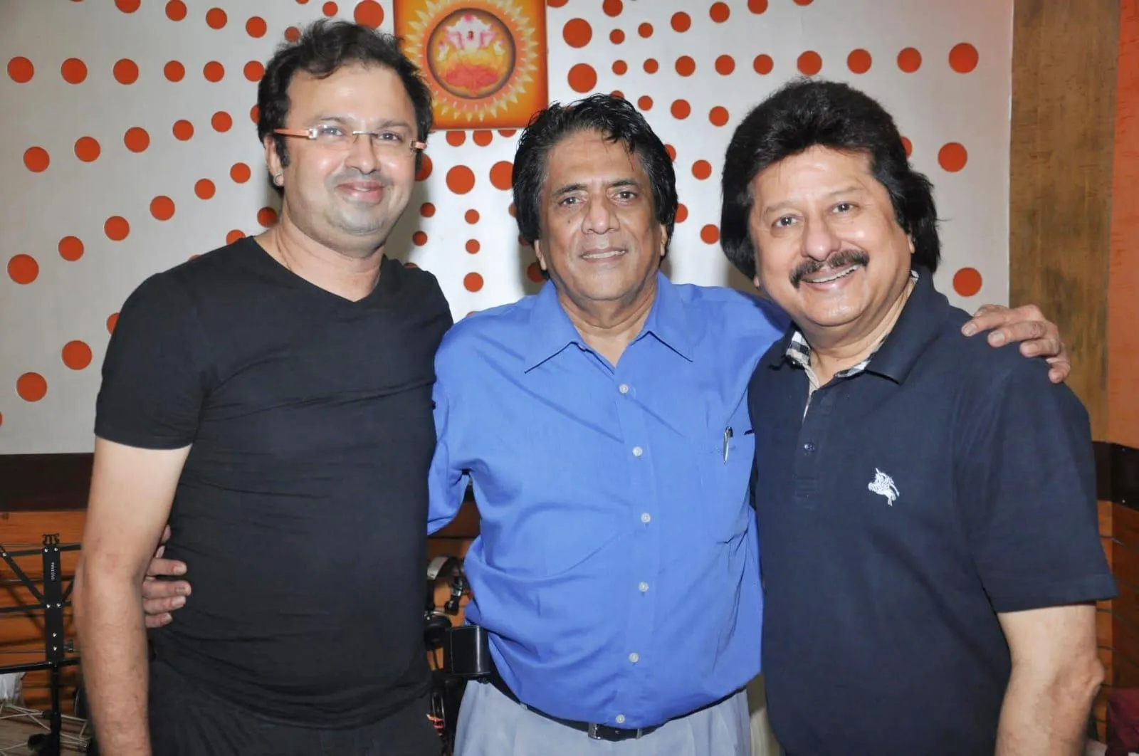 Nikhil Kamath with Chandra Barot and Pankaj Udhas