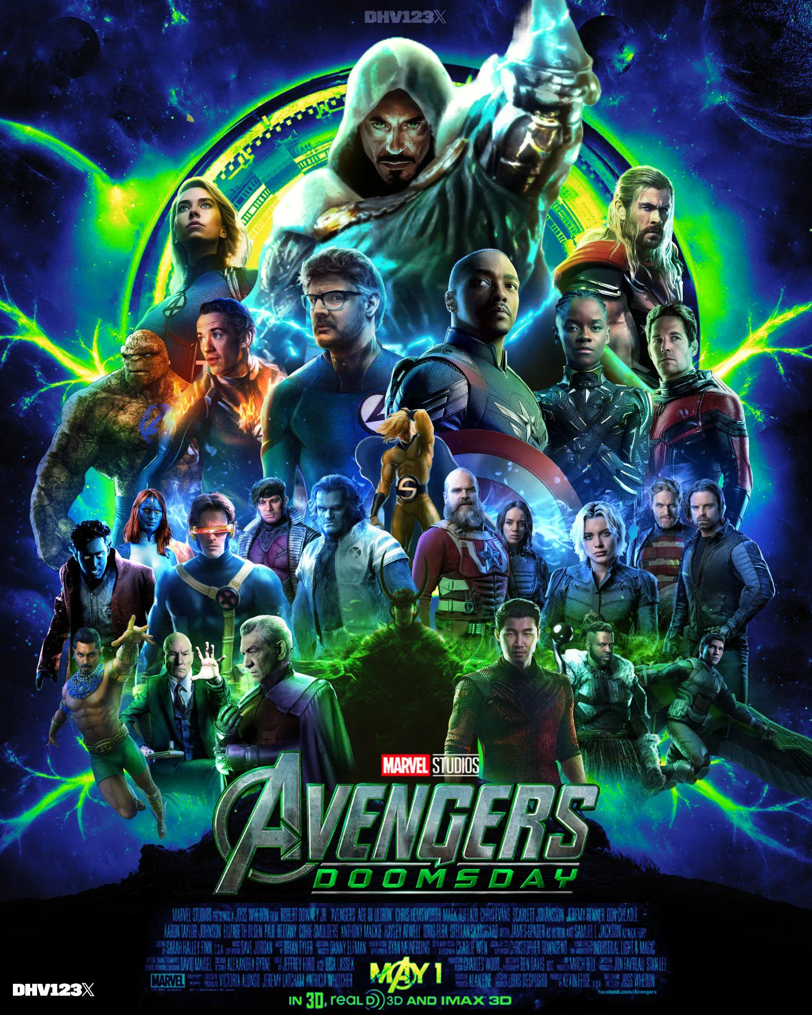 AVENGERS DOOMSDAY POSTER. Featuring the confirmed cast so far! - Made by Me