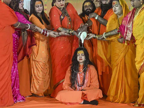 Actor Mamta Kulkarni becomes Mai Mamta Nand Giri at Mahakumbh | Filmfare.com
