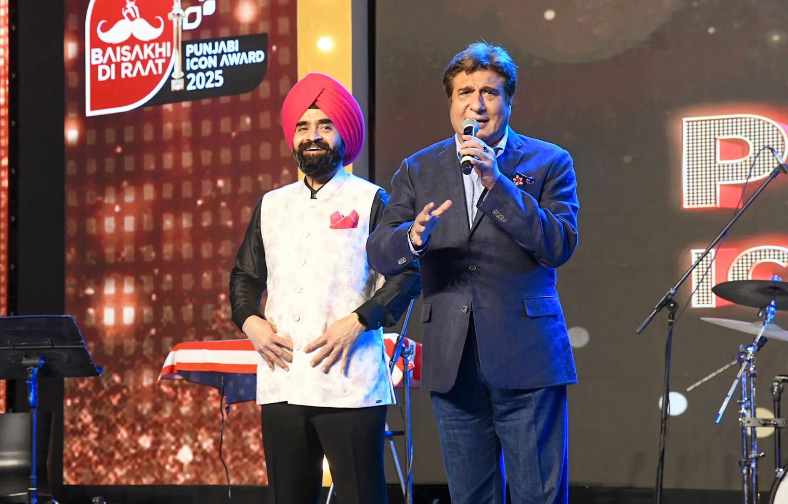 Charan Singh Sapra with Raj Babbar