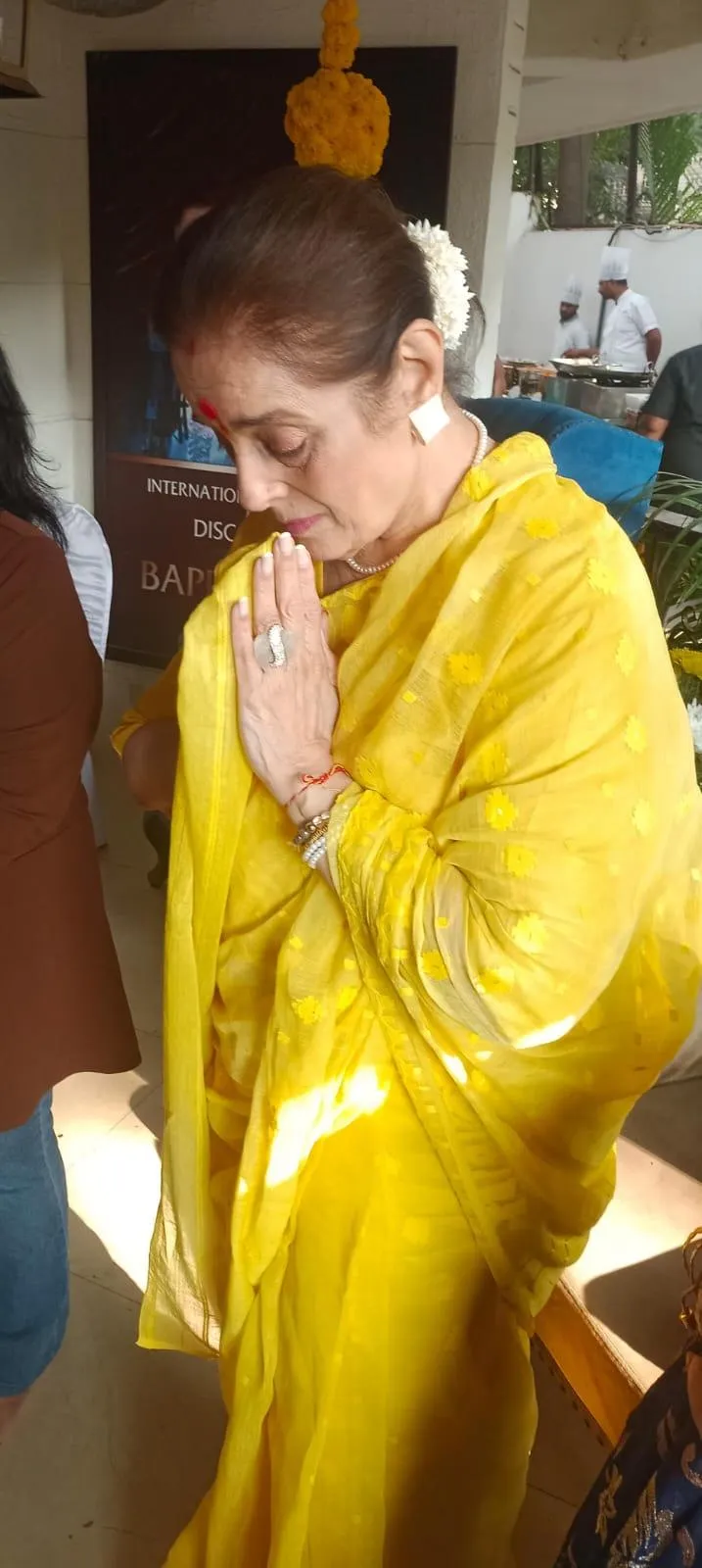 Mrs Punam S. Sinha offering Prayers