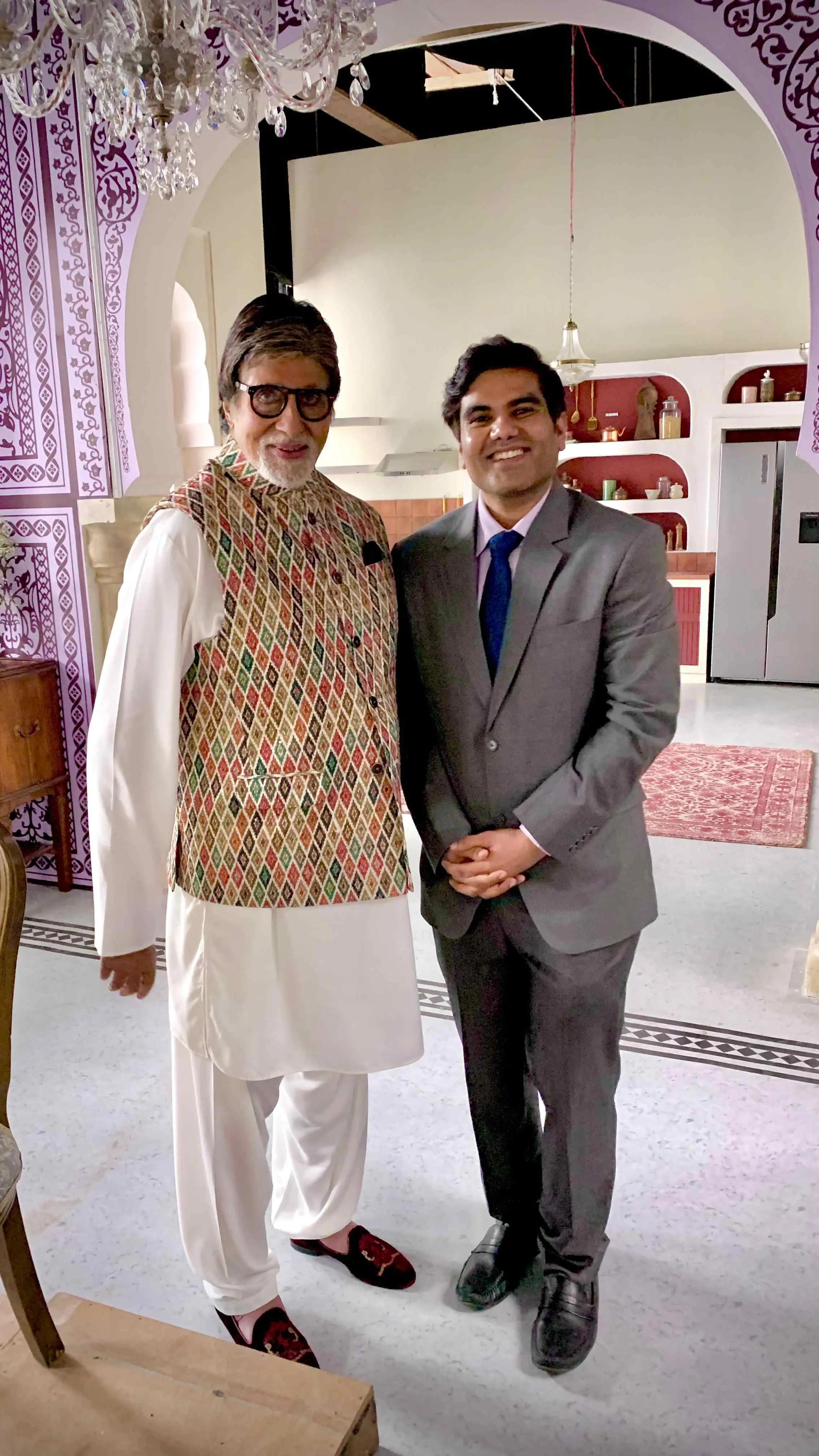 AMITABH BACHCHAN AND SANDEEP BHOJAK