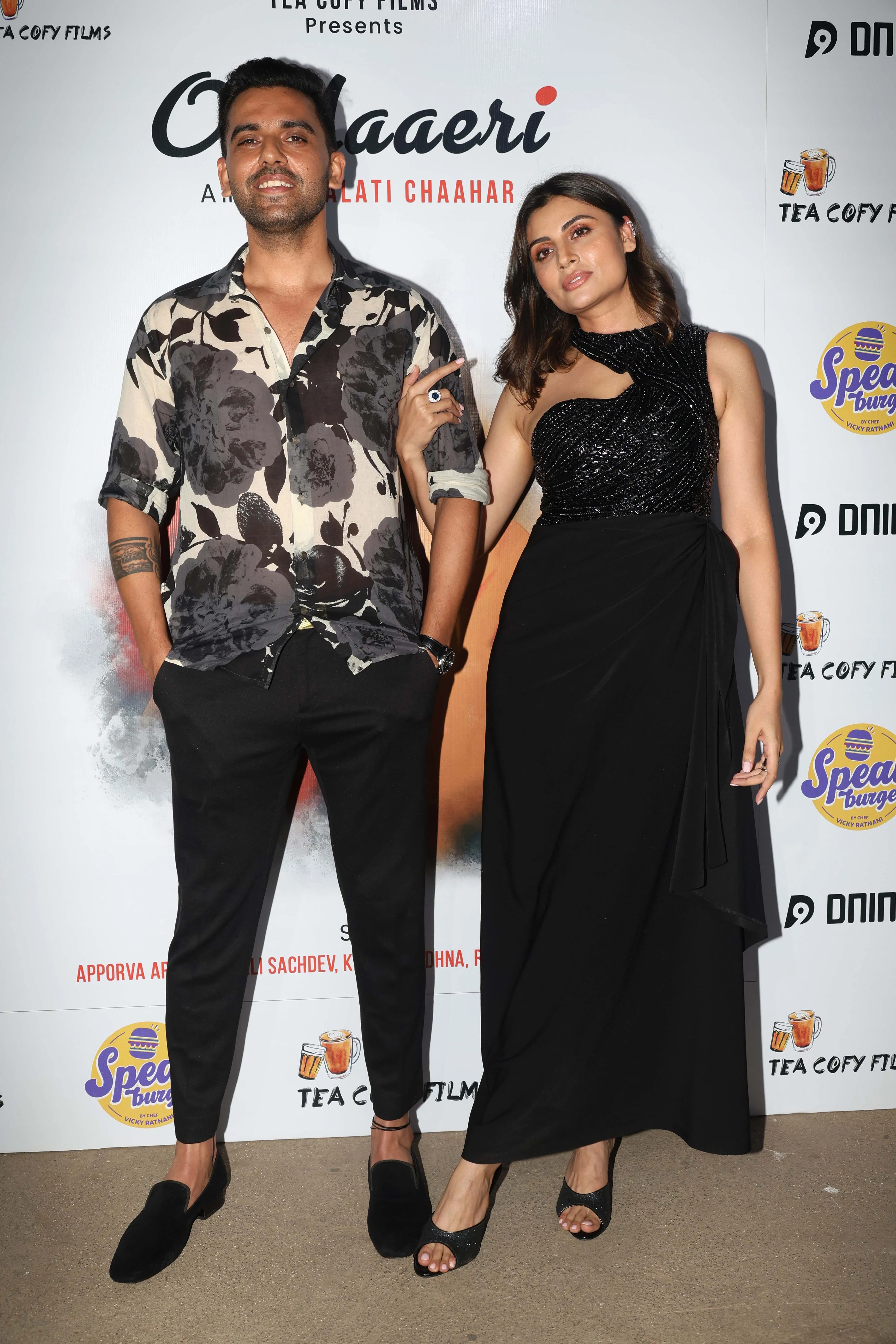 Deepak Chaahar and Malati Chaahar 2 at Malati Chaahar's directorial 'O Maaeri' special screening