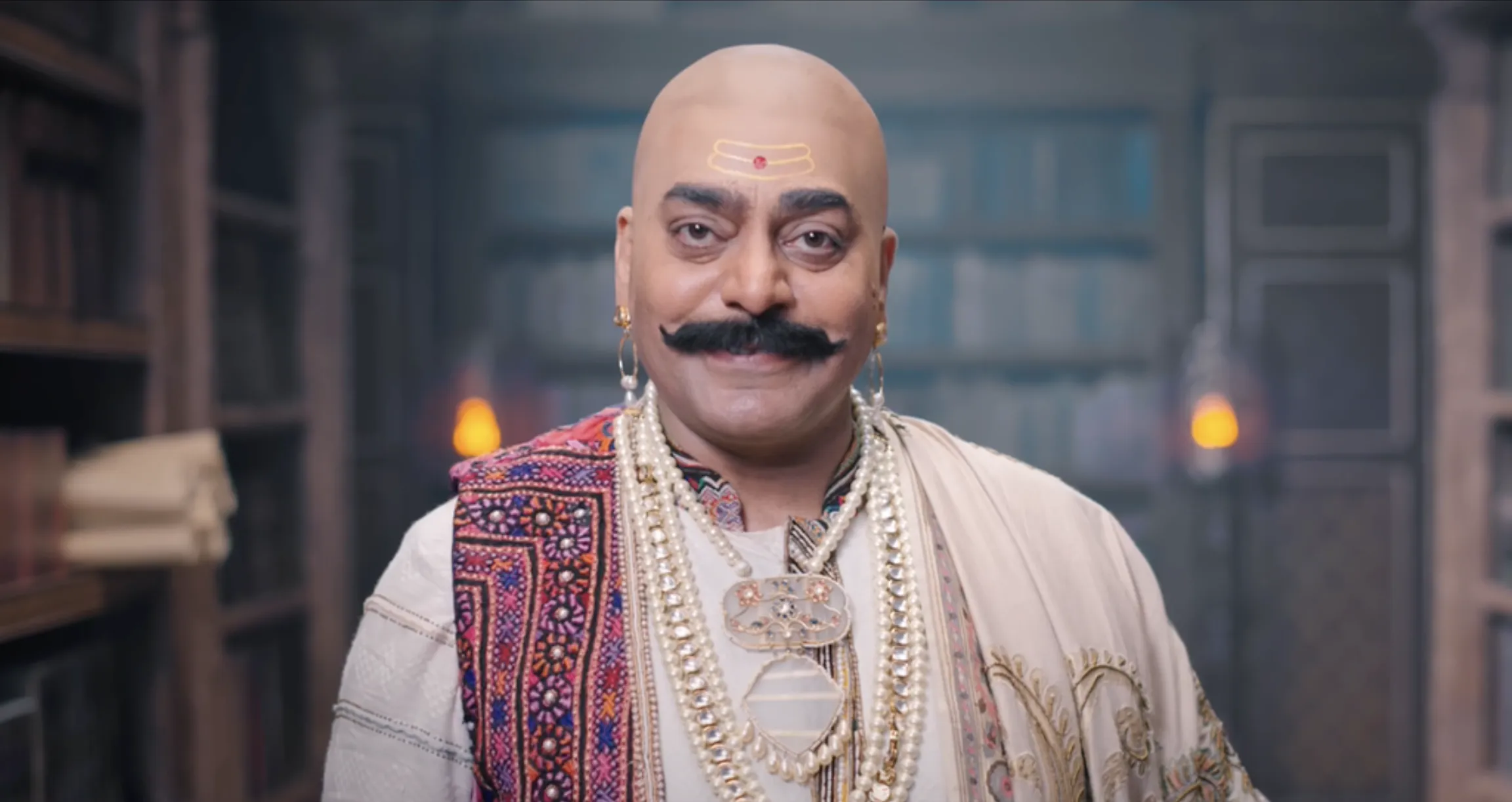 Ashutosh Rana as Chand Bardai in Prithviraj Chauhan