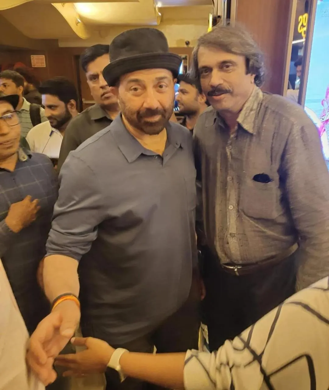Mega-star Sunny Deol with sr film journalist Chaitanya Padukone