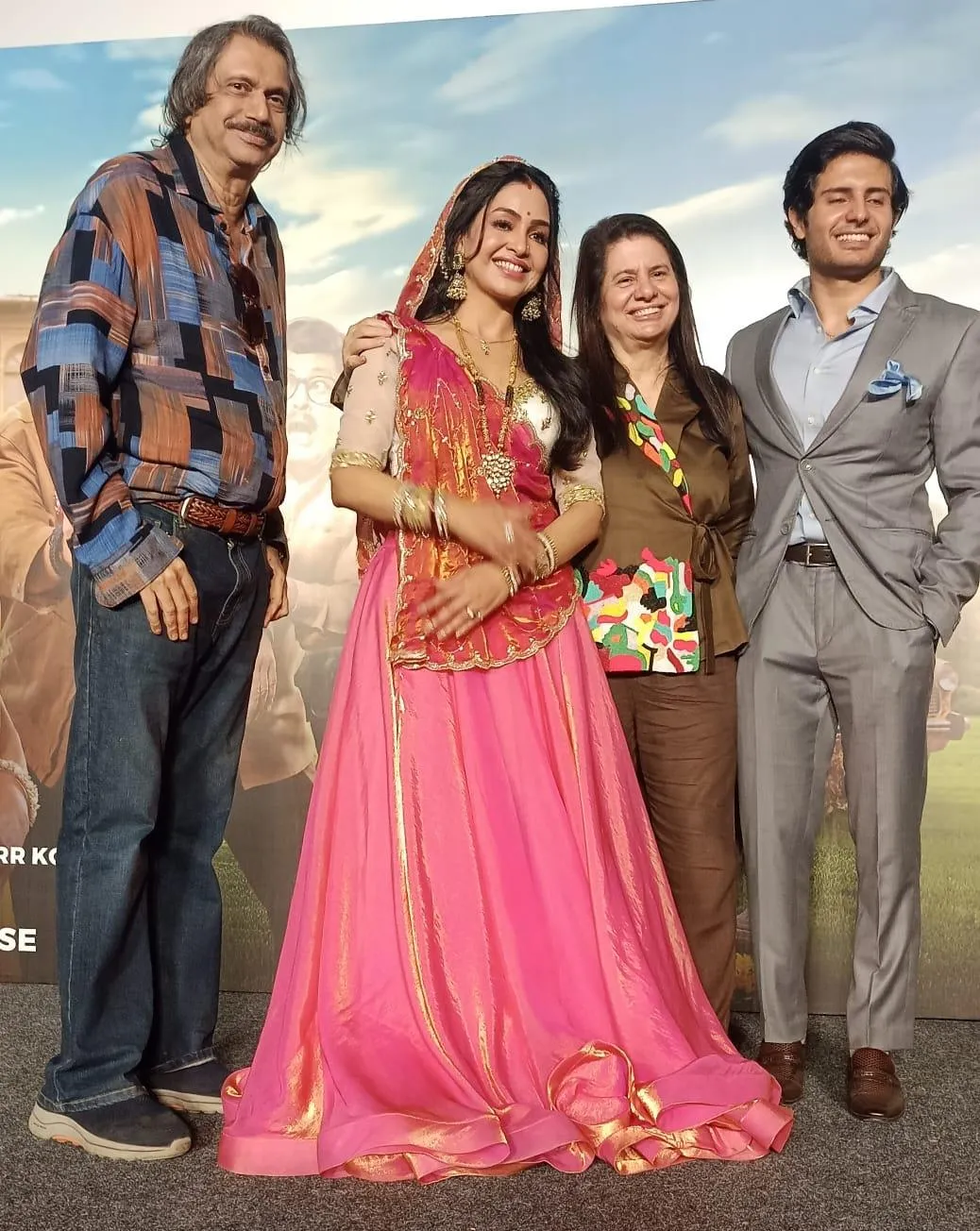 Big-Screen Bhabhiji Shubhangi with Chaitanya, P, producers Binaifer Kohli and  Vihaan Kohli