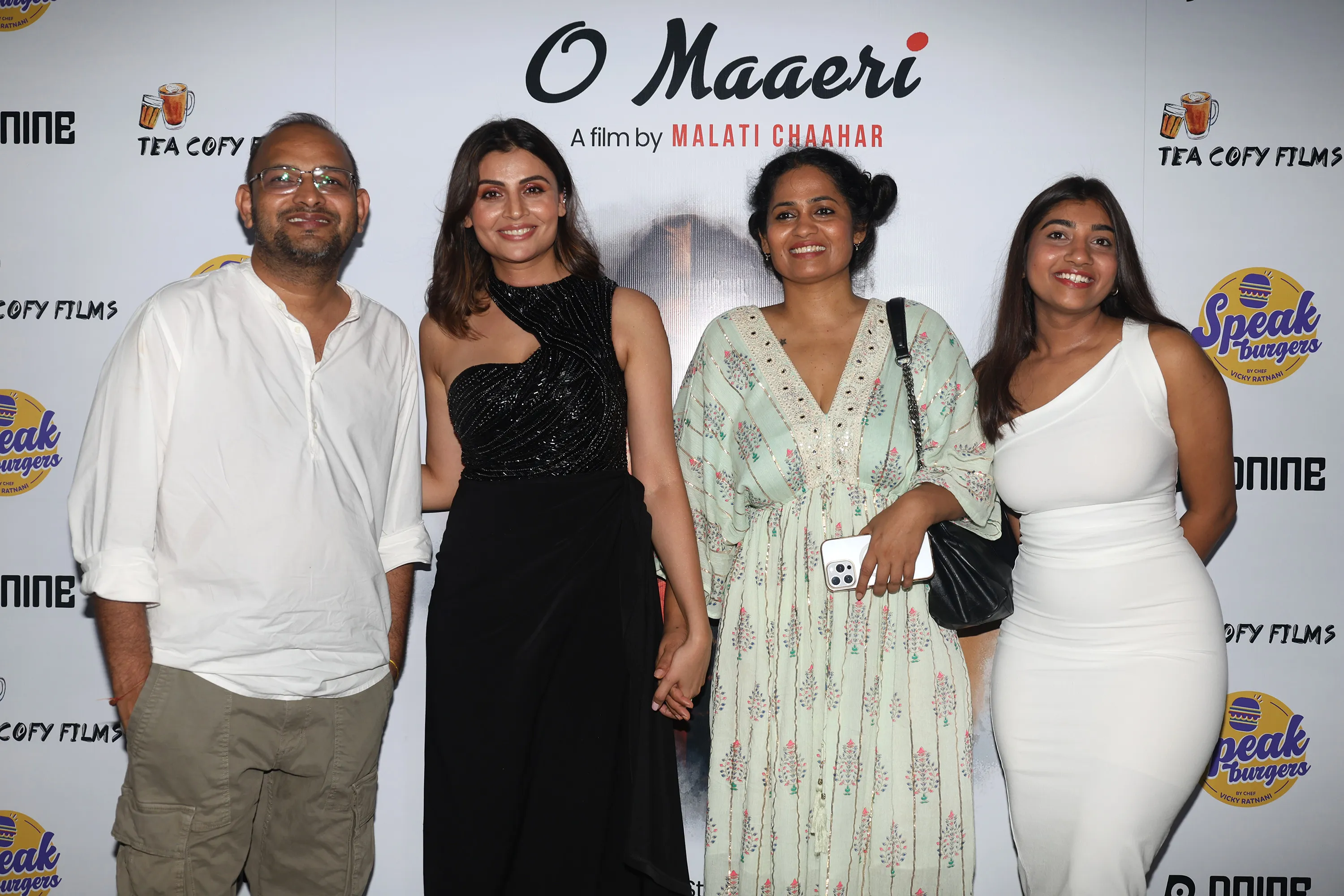Mahaveer Jain, Malati Chaahar, Neetu Mahaveer Jain and Ghazal at Malati Chaahar's directorial 'O Maaeri' special screening