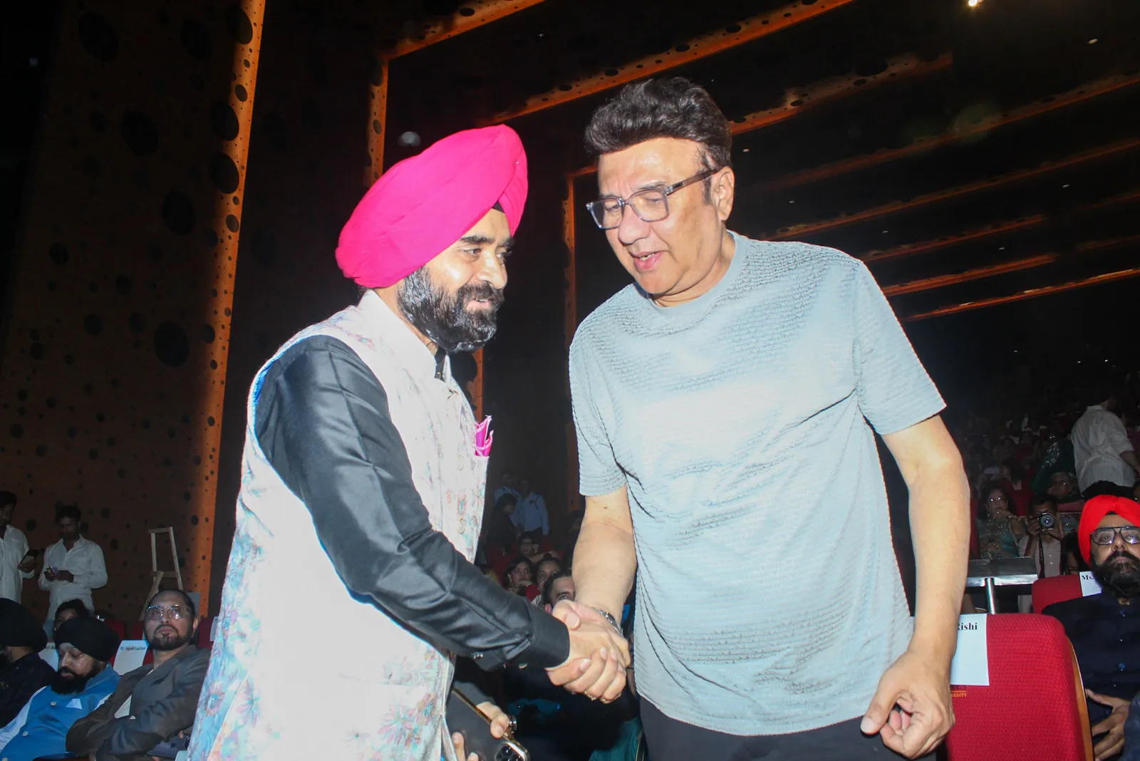 Charan Singh Sapra with Anu Malik