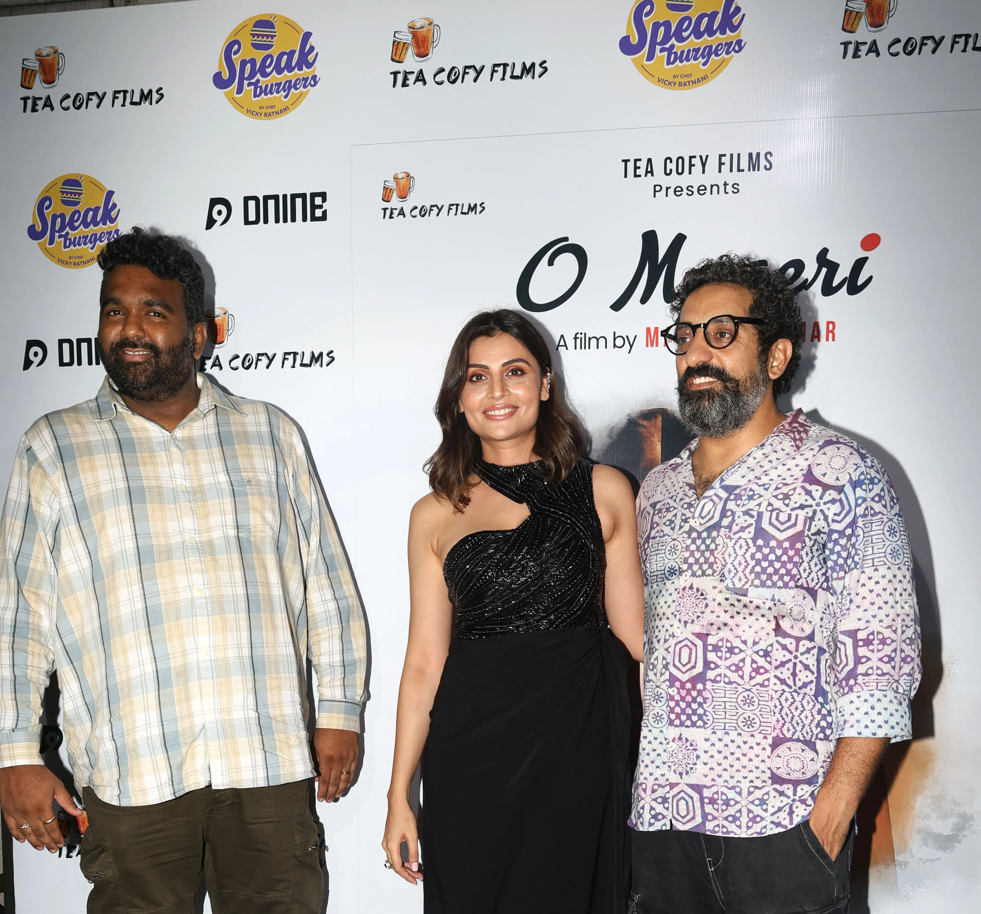 Akhilesh Jaiswal, Malati Chaahar and Vikram Kochhar at Malati Chaahar's directorial 'O Maaeri' special screening