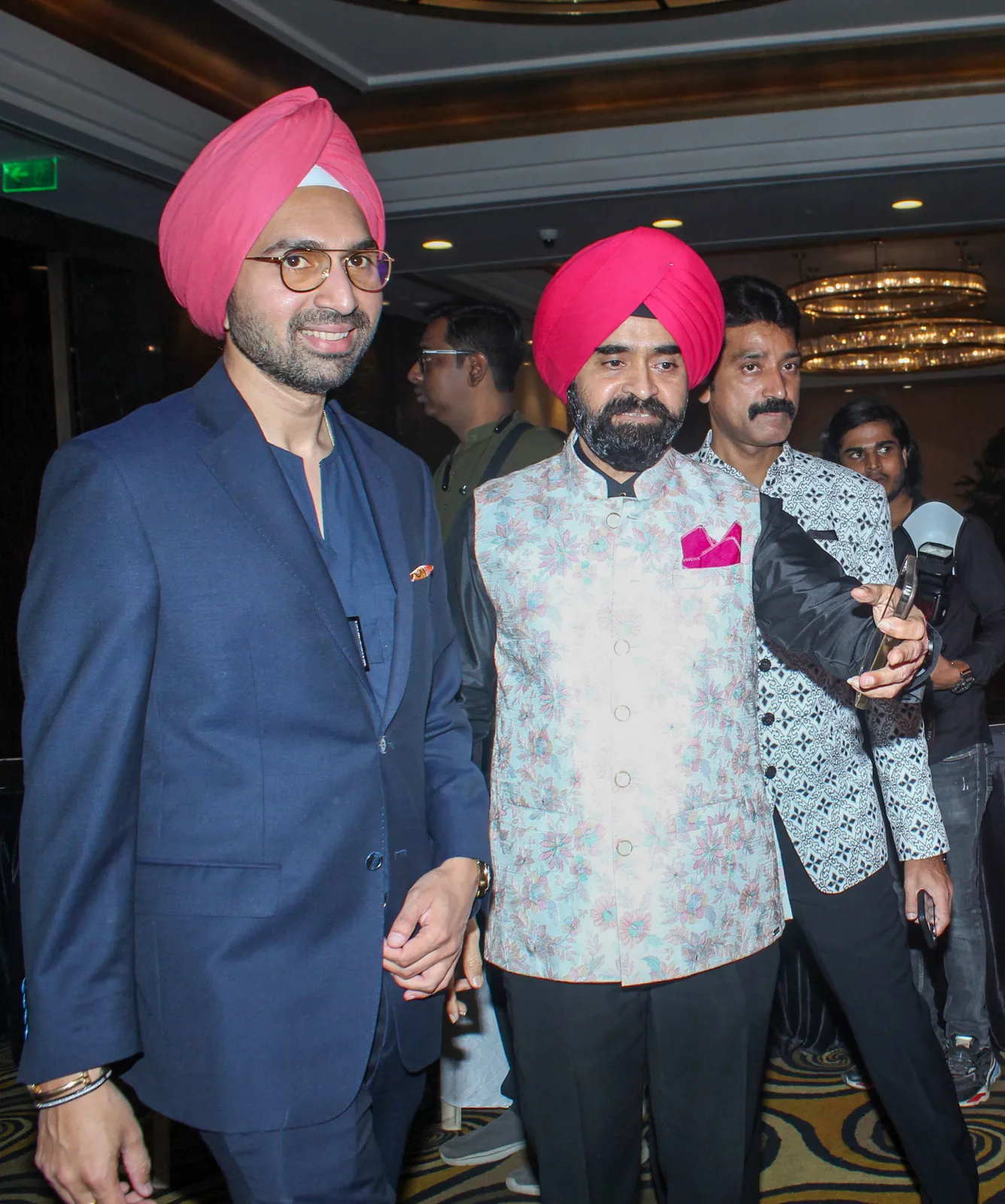 Charan Singh Sapra with  Angad Bedi