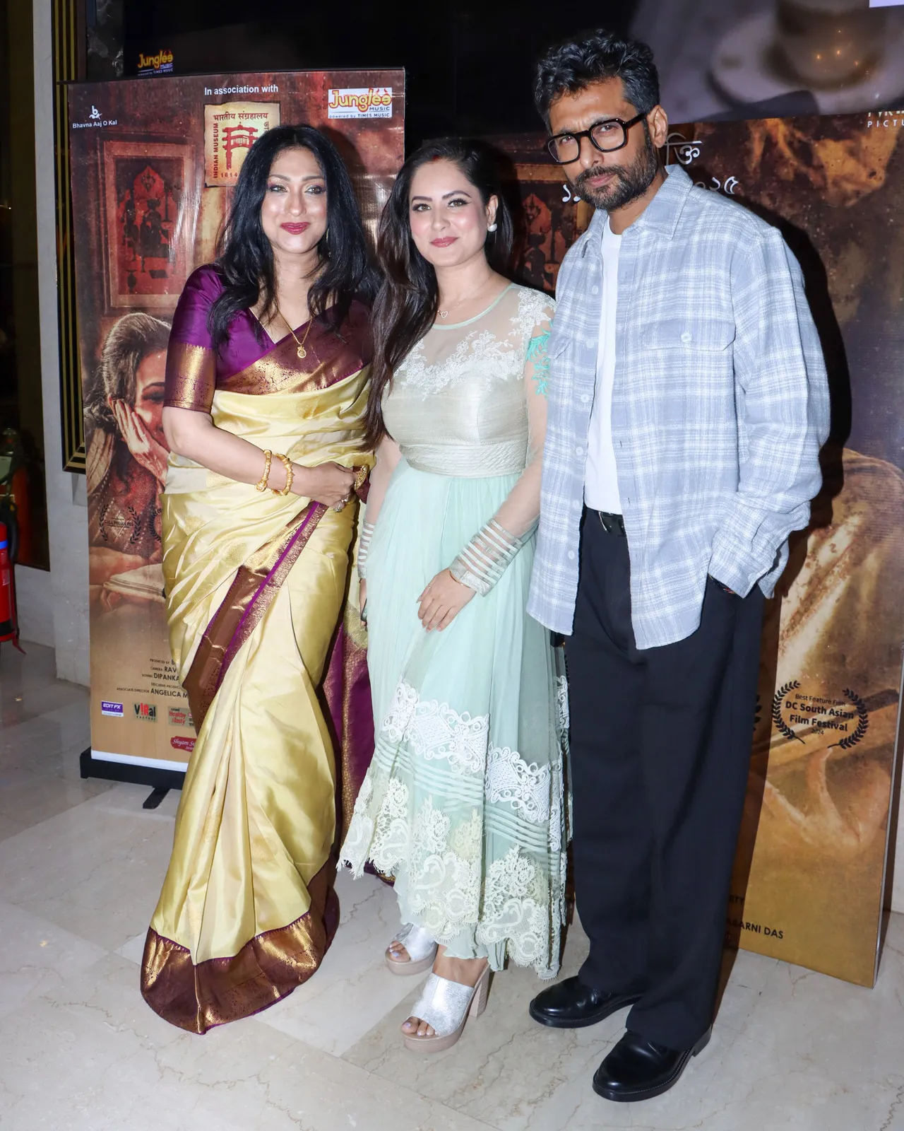 Rituparna Sengupta with Puja Banerjee with Indranil Sengupta