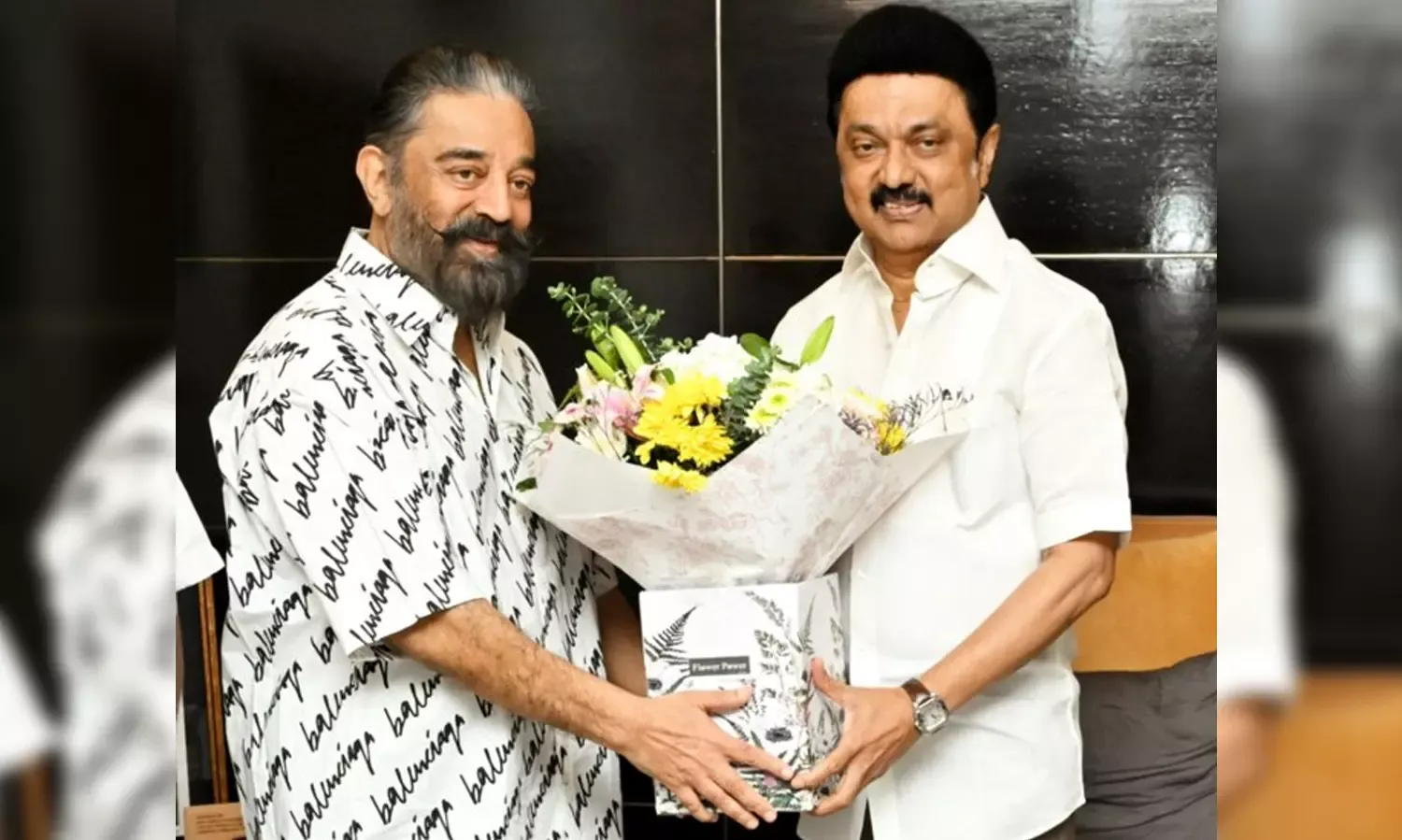 Chief Minister MK Stalin congratulates MNC President Kamal Haasan