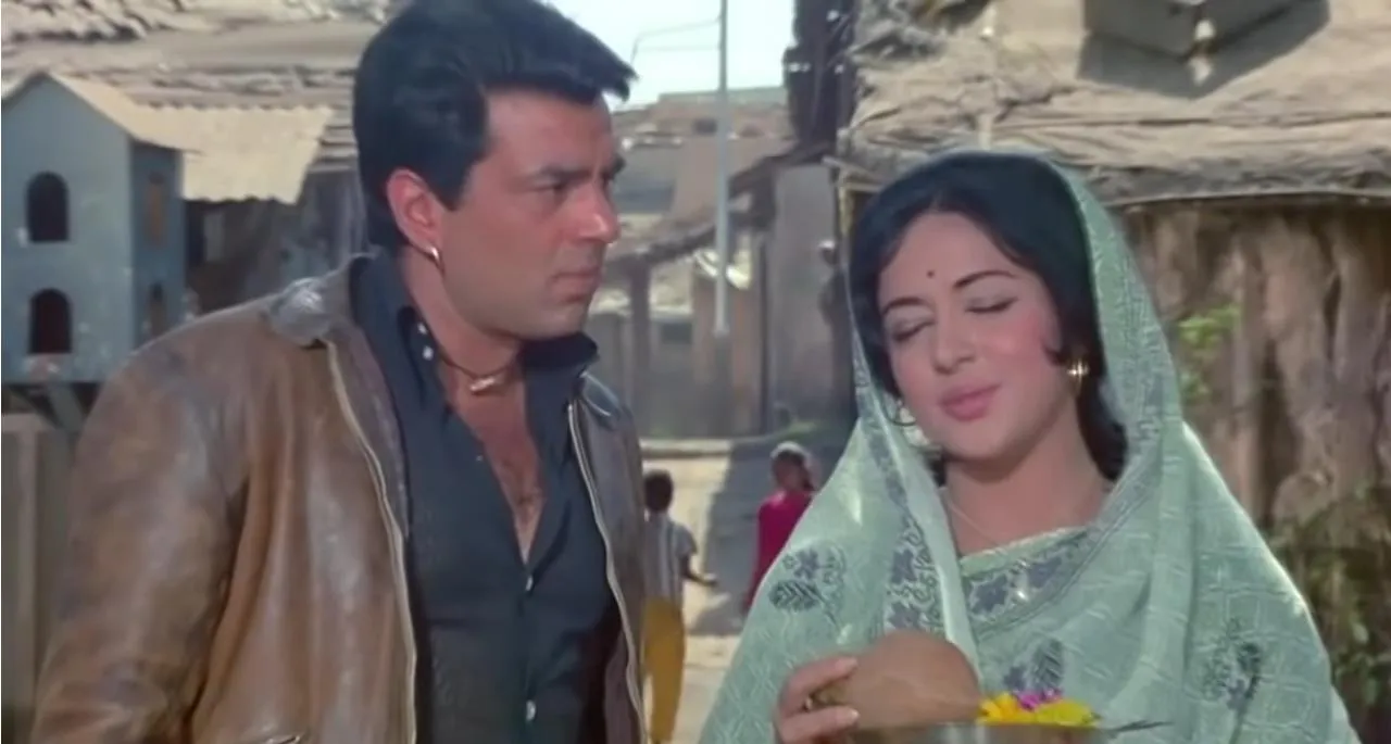 Seeta Aur Geeta (1972): Dharmendra and Hema Malini
