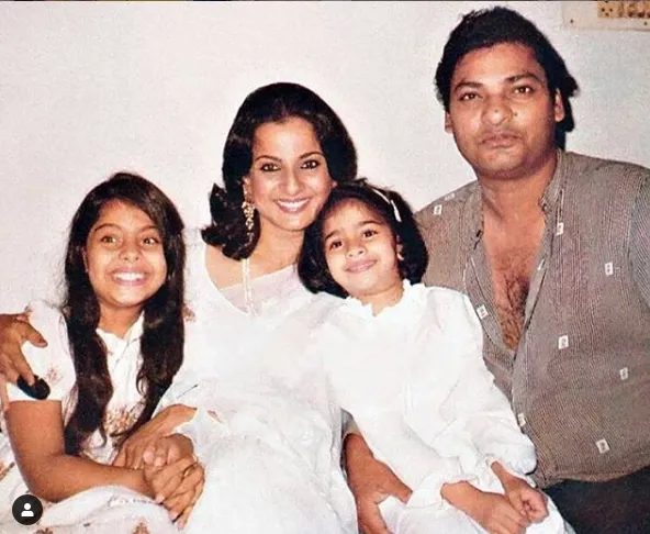 Kajol's mother Tanuja and father Shomu Mukherjee