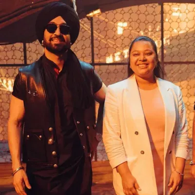 Sonali Singh and Diljit Dosanjh