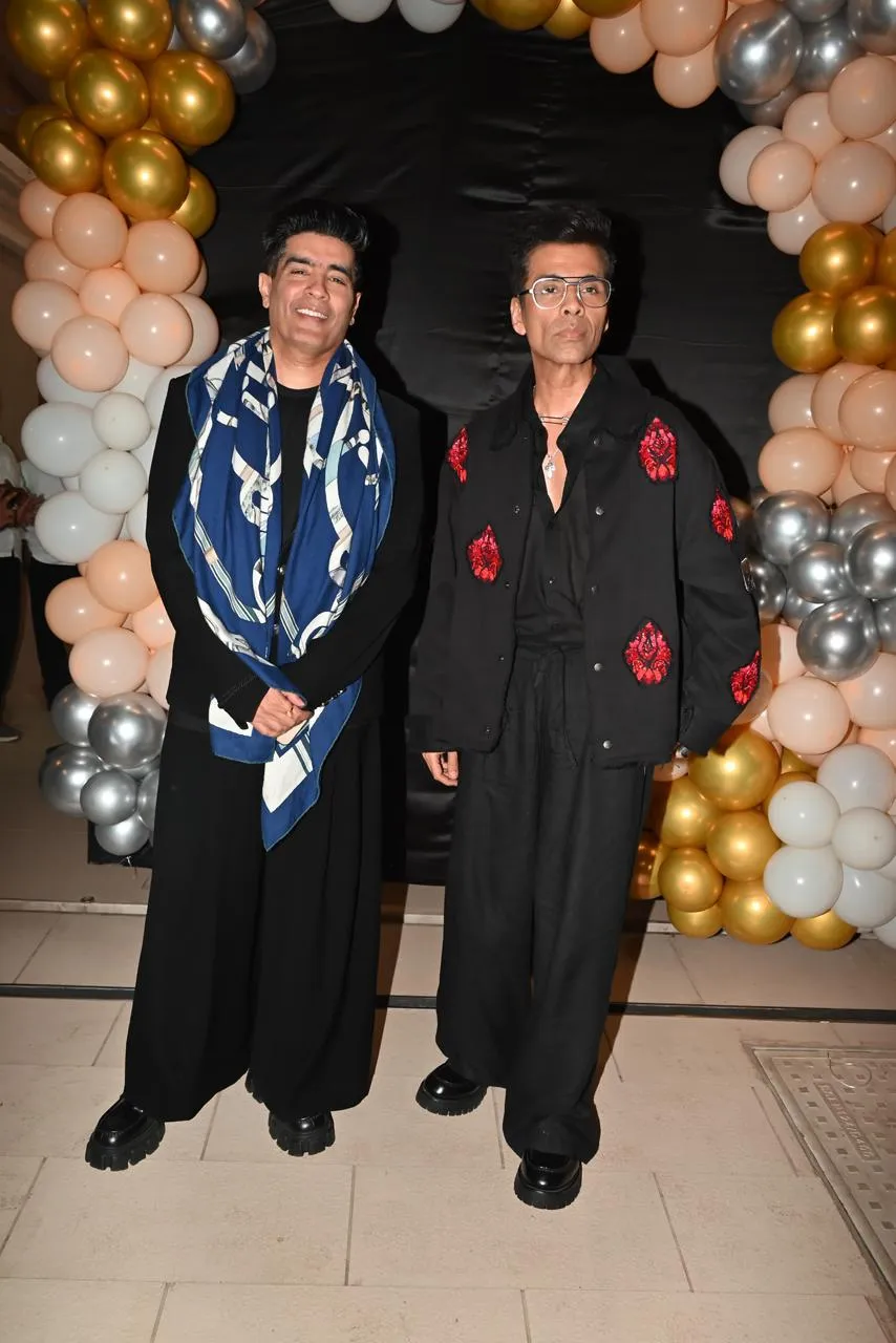 Karan Johar with manish malhotra