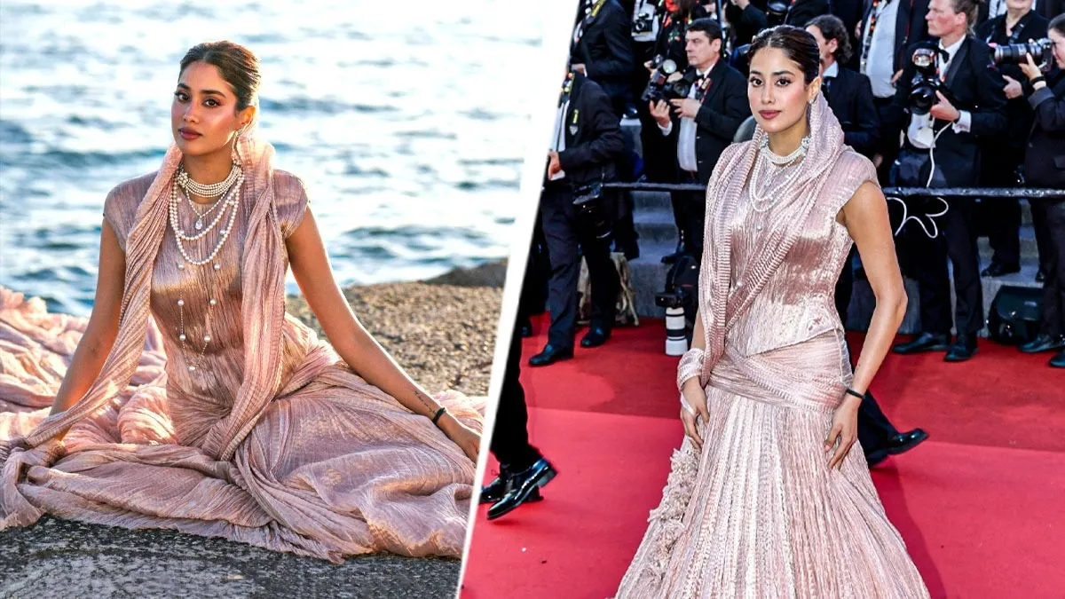 Janhvi's red carpet look