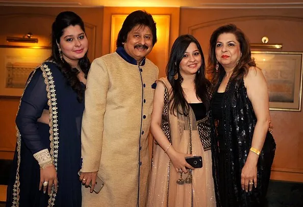Pankaj Udhas Birth anniversary: Photos Of The Ghazal Singer Pankaj Udhas with Nargis Udhas, and daughters Naiya Udhas and Reva Udhas