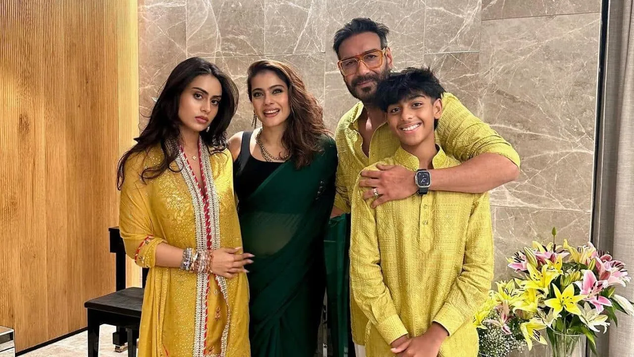 Kajol shares heartwarming pics with Ajay Devgn daughter Nysa and son Yug as  the celebrate Diwali