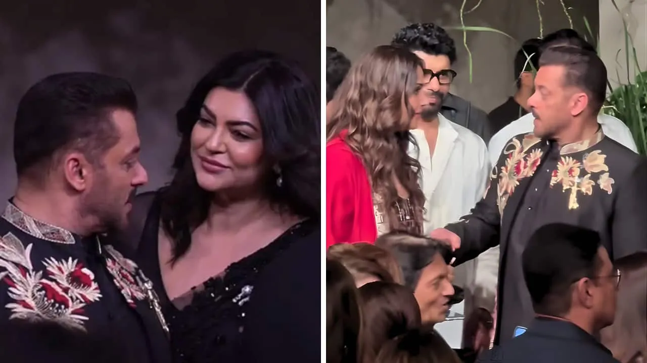 Salman Khan reunites with Sushmita Sen and Bipasha Basu at Vikram Phadnis'  fashion show
