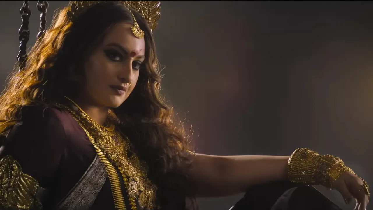 Dhana Pisaachi' lyrical video out: Watch Sonakshi Sinha in fierce goddess  avatar in 'Jatadhara' song | - The Times of India